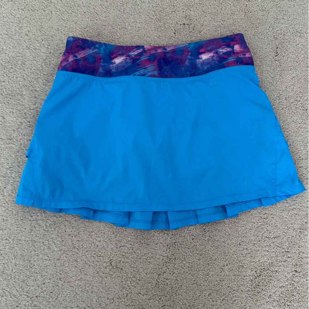 Ivivva (Lululemon girls) Blue and Purple Women's Skort. Size 12